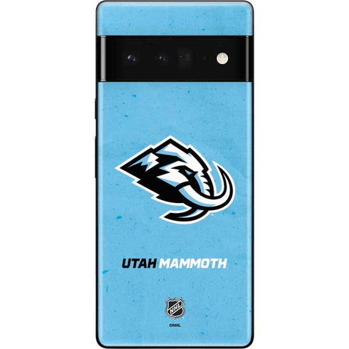 NHL Utah Mammoth Distressed Blue Google Pixel 6 Pro Skin